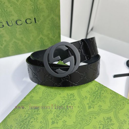 Reproduction version of imported original leather belt with first layer leather for men's bu 7s3u35s9 - Image 2