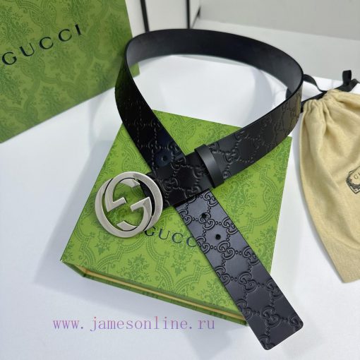 Reproduction version of imported original leather belt with first layer leather for men's bu sb4k30ac - Image 4