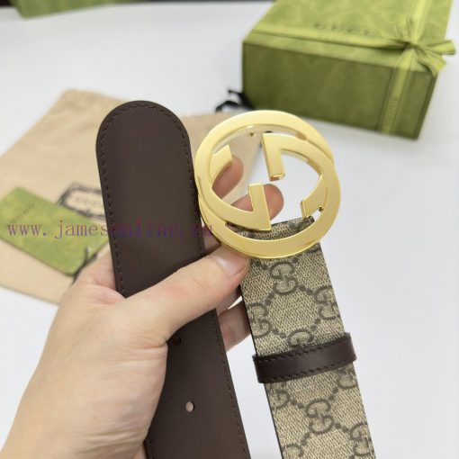 Reproduction version of imported original leather belt with first layer leather for men's bu 1c0f71pw - Image 9