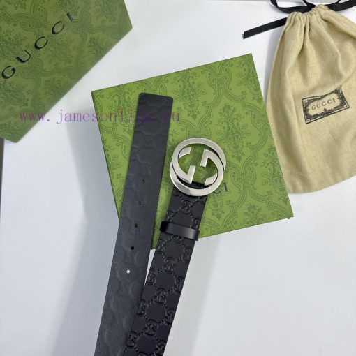 Reproduction version of imported original leather belt with first layer leather for men's bu sb4k30ac - Image 9