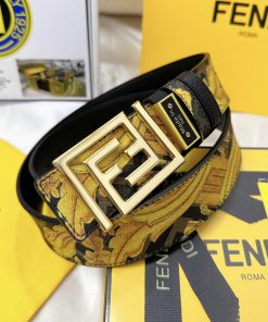 Belt FENDI Fendi ReproductionThe waistband is made of 100% cowhide, ensuring a double-layer wrnv0f25