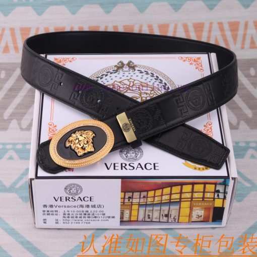 Belt belt Versace cowhide beltMen's belt material: 100% head layer cowhide belt, guaranteed 79zx49ak - Image 5