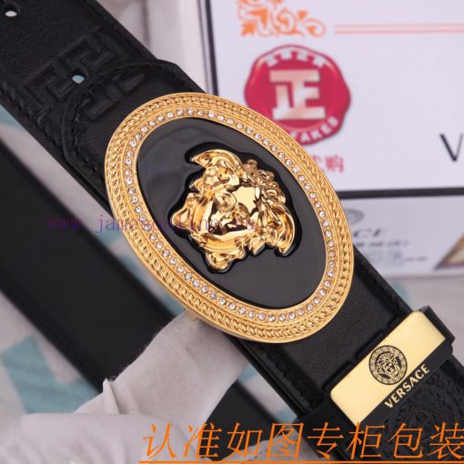 Belt belt Versace cowhide beltMen's belt material: 100% head layer cowhide belt, guaranteed 79zx49ak - Image 6