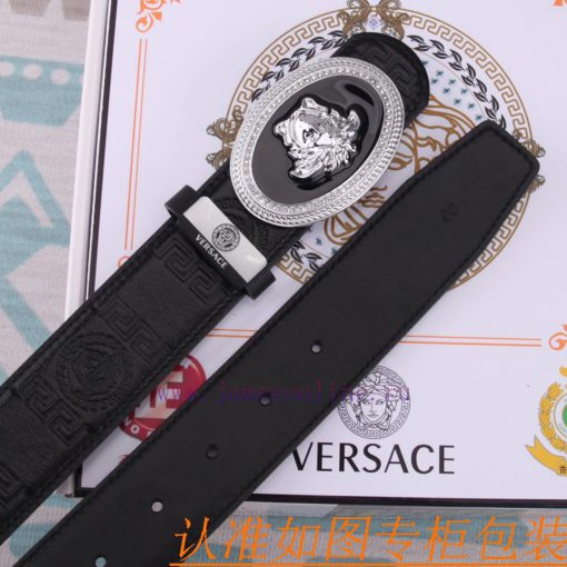 Belt belt Versace cowhide beltMen's belt material: 100% head layer cowhide belt, guaranteed 6avj132t - Image 8