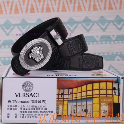 Belt belt Versace cowhide beltMen's belt material: 100% head layer cowhide belt, guaranteed a0b62lb8 - Image 3