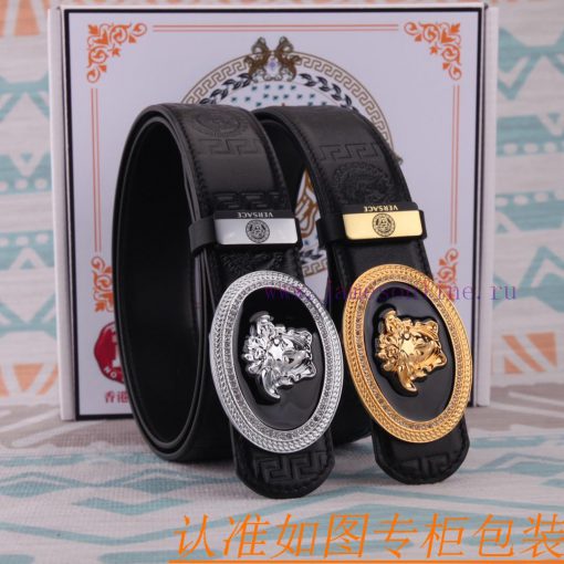 Belt belt Versace cowhide beltMen's belt material: 100% head layer cowhide belt, guaranteed 79zx49ak - Image 10