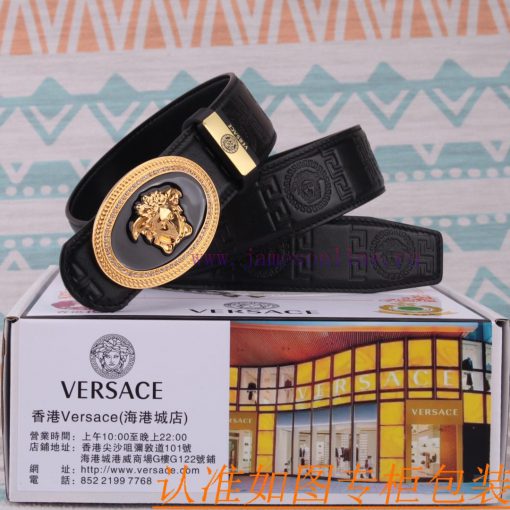 Belt belt Versace cowhide beltMen's belt material: 100% head layer cowhide belt, guaranteed a0b62lb8 - Image 4