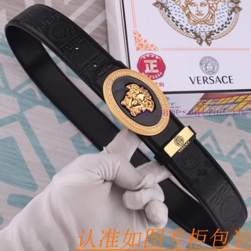 Belt belt Versace cowhide beltMen's belt material: 100% head layer cowhide belt, guaranteed a0b62lb8 - Image 6