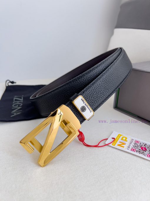 Jenny Ermenegido Zelma. Belt Automatic BeltPure steel material automatic buckle, top layer c geo6wcnj - Image 2