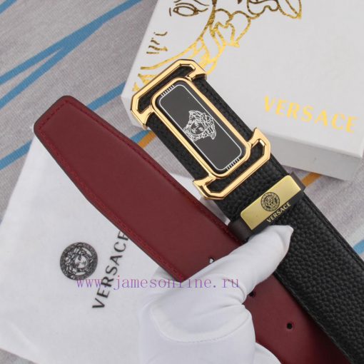 Belt belt Versace cowhide beltMen's belt material: 100% head layer cowhide belt, guaranteed ugr4eal9 - Image 9