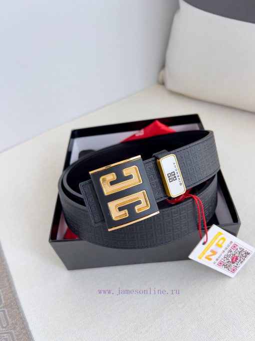 Givenchy GIVENCHY Belt ️ BeltHanging buckle, pure steel material buckle head, double-sided c 8ouwmpe5 - Image 2