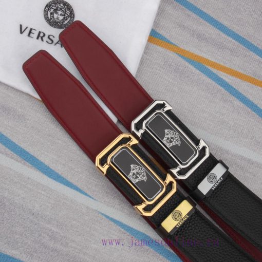 Belt belt Versace cowhide beltMen's belt material: 100% head layer cowhide belt, guaranteed 36a8nubj - Image 10