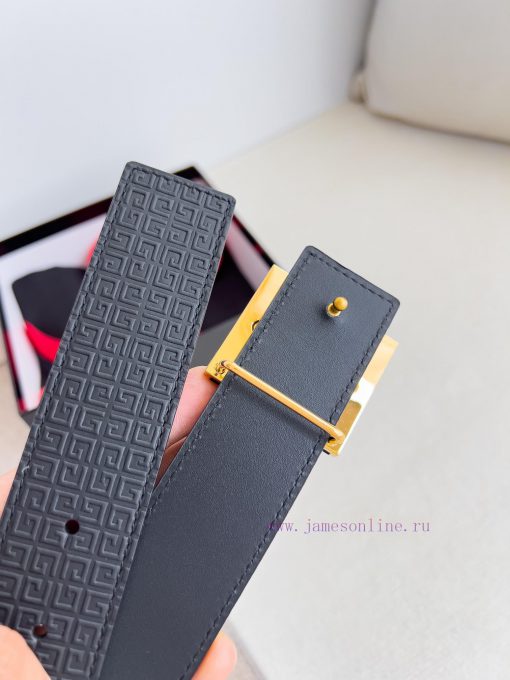 Givenchy GIVENCHY Belt ️ BeltHanging buckle, pure steel material buckle head, double-sided c 8mz4woq8 - Image 6