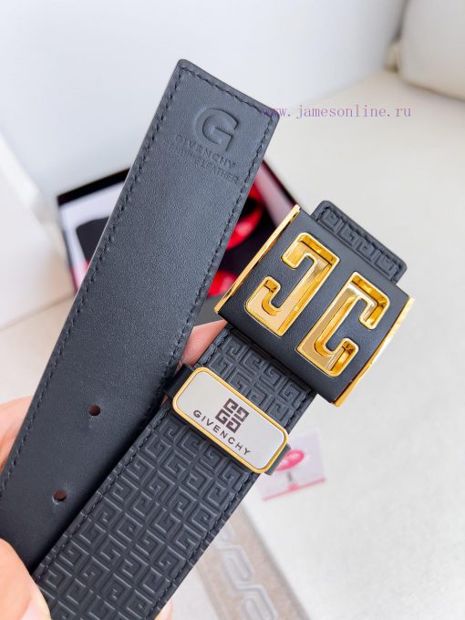 Givenchy GIVENCHY Belt ️ BeltHanging buckle, pure steel material buckle head, double-sided c 8mz4woq8 - Image 7