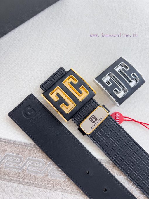 Givenchy GIVENCHY Belt ️ BeltHanging buckle, pure steel material buckle head, double-sided c 8ouwmpe5 - Image 10
