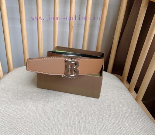 Burberry TB Exclusive Logo Pattern Italian Leather Belt with Versatile Two tone Design, Belt h150u5cr - Image 7