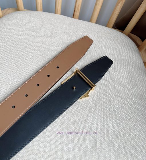 Burberry TB Exclusive Logo Pattern Italian Leather Belt with Versatile Two tone Design, Belt dk4ol6uf - Image 6
