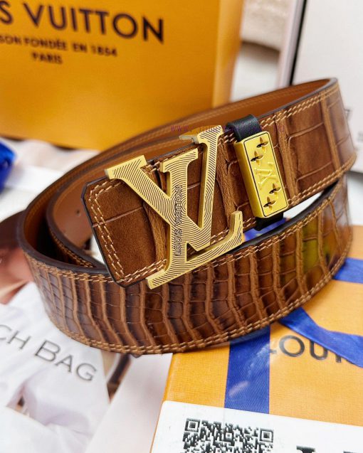 Belt LV Louis Vuitton Top Remakes-The belt is made of 100% imported original cowhide, ensuri q2269795 - Image 4
