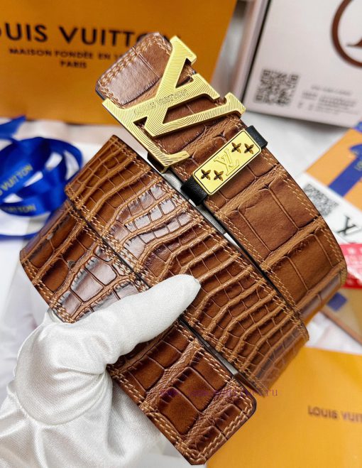 Belt LV Louis Vuitton Top Remakes-The belt is made of 100% imported original cowhide, ensuri ufl6hksw - Image 3