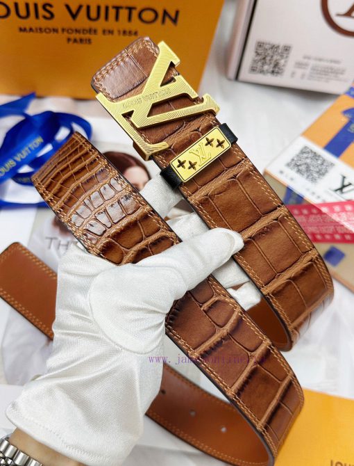 Belt LV Louis Vuitton Top Remakes-The belt is made of 100% imported original cowhide, ensuri ufl6hksw - Image 4