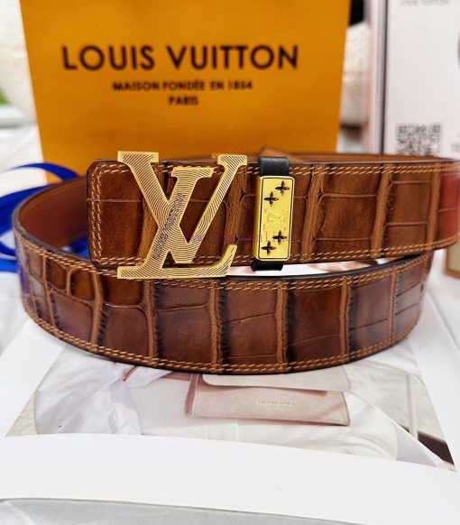 Belt LV Louis Vuitton Top Remakes-The belt is made of 100% imported original cowhide, ensuri q2269795 - Image 6