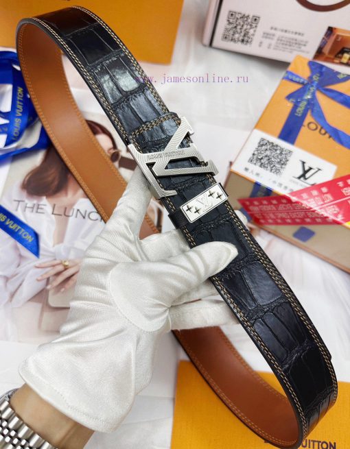 Belt LV Louis Vuitton Top Remakes-The belt is made of 100% imported original cowhide, ensuri q2269795 - Image 7