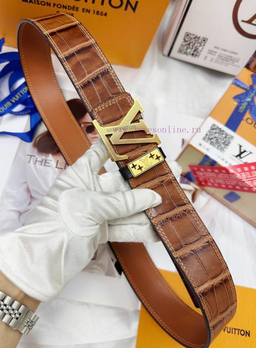 Belt LV Louis Vuitton Top Remakes-The belt is made of 100% imported original cowhide, ensuri q2269795 - Image 8