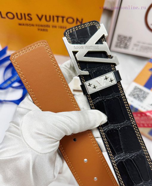 Belt LV Louis Vuitton Top Remakes-The belt is made of 100% imported original cowhide, ensuri q2269795 - Image 9