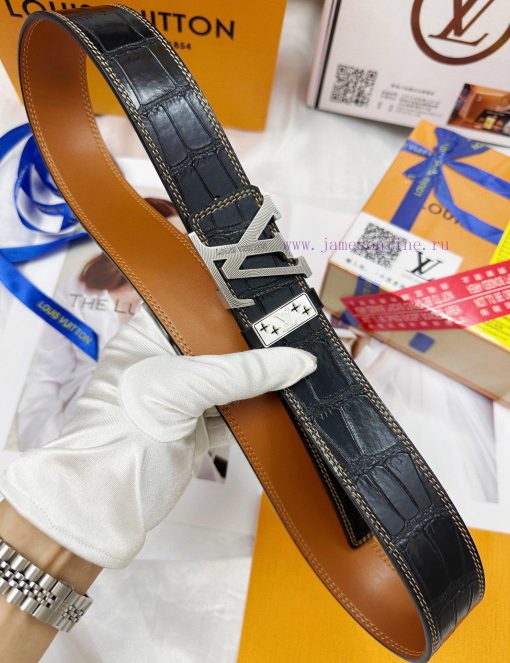 Belt LV Louis Vuitton's top tier replicaThe belt is made of 100% imported original cowhide, lxswyzt3 - Image 10
