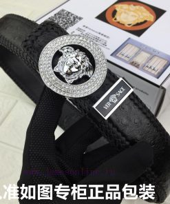 Versace Versace️quality goodsGrade: 100% imported cowhide from Italy, woven ostrich patterne vkgoxh53