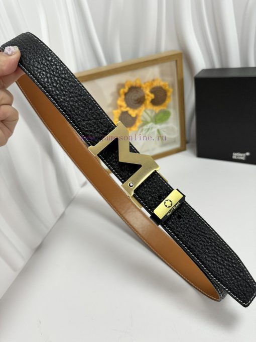 MontblancMaterial: Leather Belt with 100% Head Layer. The leather belt is guaranteed to be g j85epqtk - Image 6