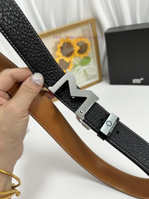 MontblancMaterial: Leather Belt with 100% Head Layer. The leather belt is guaranteed to be g gyxms97d - Image 5