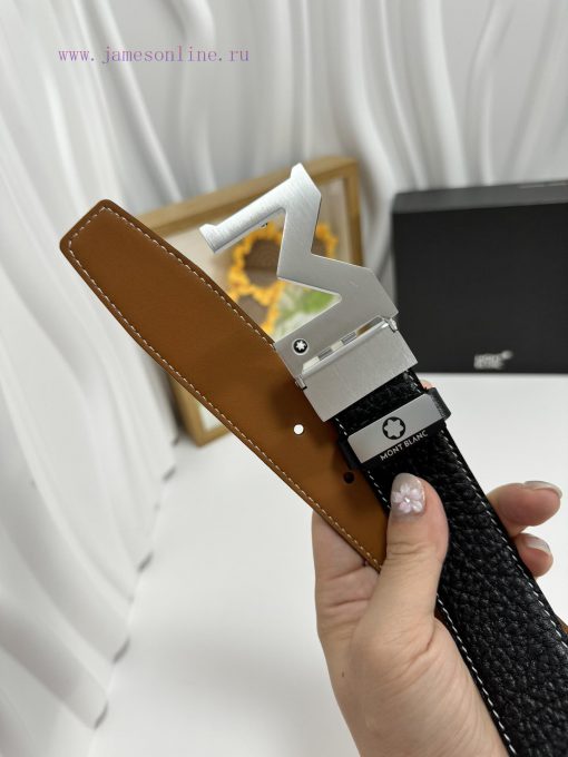 MontblancMaterial: Leather Belt with 100% Head Layer. The leather belt is guaranteed to be g j85epqtk - Image 7