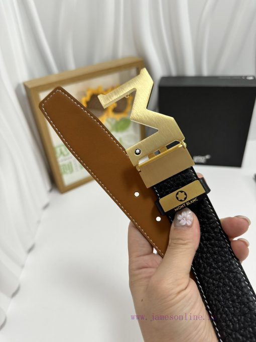 MontblancMaterial: Leather Belt with 100% Head Layer. The leather belt is guaranteed to be g j85epqtk - Image 8