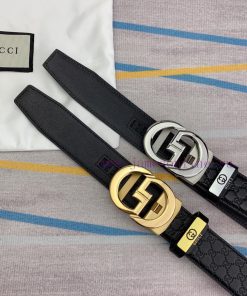 Gucci. Gucci automatic beltMaterial: Leather Belt with 100% Head Layer. The leather belt is j9oumwaj