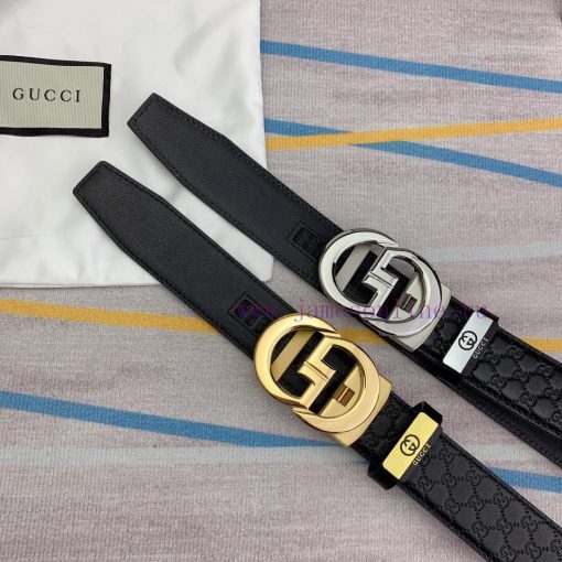 Gucci. Gucci automatic beltMaterial: Leather Belt with 100% Head Layer. The leather belt is j9oumwaj