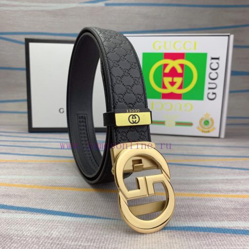 Gucci. Gucci automatic beltMaterial: Leather Belt with 100% Head Layer. The leather belt is j9oumwaj - Image 4