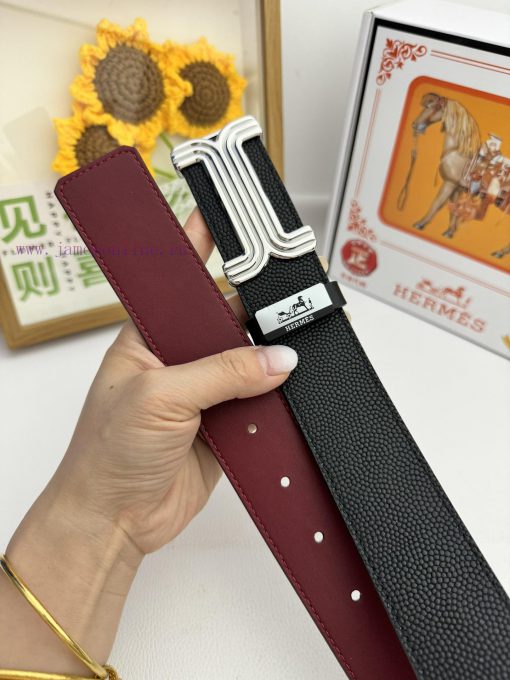 Hermes Hermès  Material: Leather Belt with 100% Head Layer. The leather belt is guaranteed t 8mnqop8y - Image 9