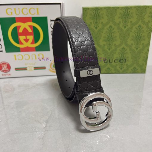 Gucci. Gucci  Material: Leather Belt with 100% Head Layer. The leather belt is guaranteed to dwbjas1a - Image 2