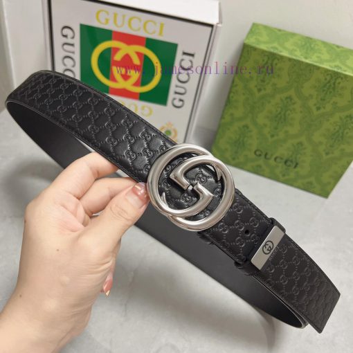 Gucci. Gucci  Material: Leather Belt with 100% Head Layer. The leather belt is guaranteed to dwbjas1a - Image 5