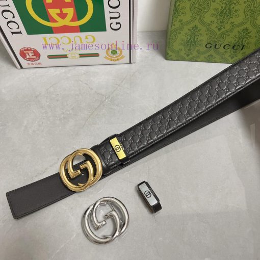 Gucci. Gucci  Material: Leather Belt with 100% Head Layer. The leather belt is guaranteed to dwbjas1a - Image 10