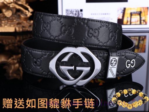 Belt Gucci GucciBelt recognition, complimentary punchThe material is 100% top layer cowhide, q2825ny9