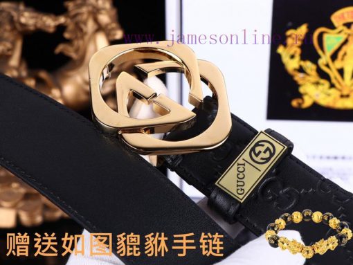 Belt Gucci GucciBelt recognition, complimentary punchThe material is 100% top layer cowhide, ucv6sj54 - Image 7