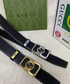 Gucci. Gucci  Material: Leather Belt with 100% Head Layer. The leather belt is guaranteed to y10osx1x