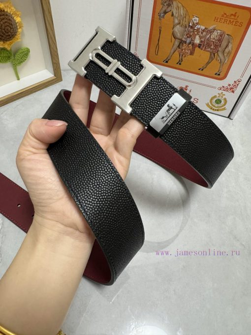 Hermes Hermès   Material: Leather Belt with 100% Head Layer. The leather belt is guaranteed u5v1apmz - Image 5