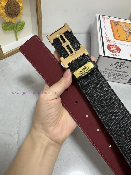 Hermes Hermès   Material: Leather Belt with 100% Head Layer. The leather belt is guaranteed bhwcuals - Image 9