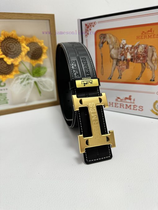 Hermes Hermès  Material: Leather Belt with 100% Head Layer. The leather belt is guaranteed t 7iv9bh4a - Image 4