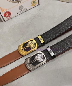 Versace. VersaceMaterial: Leather Belt with 100% Head Layer. The leather belt is guaranteed qf315v7c