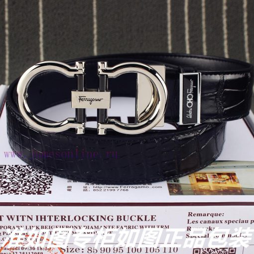 Ferragami crocodile patternComes with a punch as a giftThe material is made of 100% top laye lzuof3vf