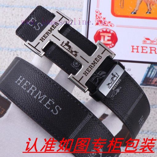 Hermes Belt ️ BeltThe material is made of 100% top layer cowhide, ensuring that 24k pure ste ld40b3os - Image 4